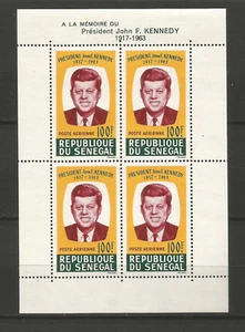 Sénégal 1964 Y&TN°2 J.F.Kennedy un feuillet neuf MNH /T5903 - Imagen 1 de 1