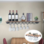 Wall Mounted Wine Rack Wooden Bottle Storage Shelf Organizer Liquor Holder Decor