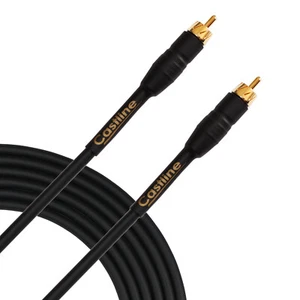 Castline Gold RCA male to RCA male Audio Patch Cable Mogami 2549 - Picture 1 of 3