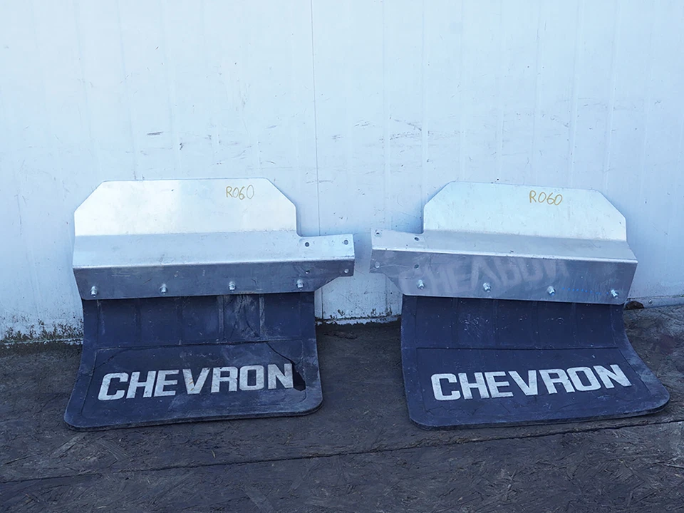 2011 - 2014 Ford Pickup F550 Super Duty Wheel Mud Flaps Rear Chevron Set Of 2 - Image 1 of 4