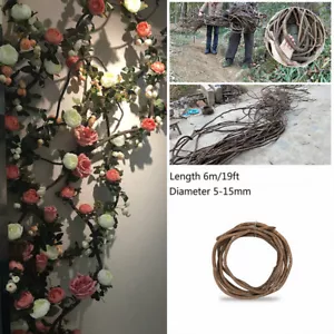 Natural Vine Wreath Dried Rattan 6M Tree Branches Rustic Wedding Wall Decor - Picture 1 of 4