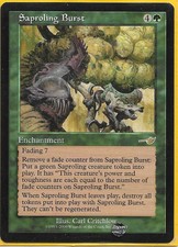 MTG magic 1x Saproling Burst (M/NM) Nemesis