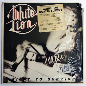 WHITE LION Fight To Survive LP 1986 Grand Slamm Mike Tramp Hype Sticker PROMO - Bild 1 von 3
