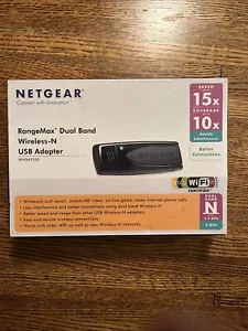 Netgear RangeMax USB Wireless-N Adaptor WNDA 3100 Dual Band NEW FACTORY SEALED - Picture 1 of 5
