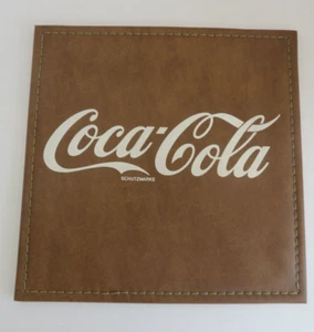 Unusual 60s Coca Cola Faux Leather Schutzmarke Sign Very Rare German/Austria - Picture 1 of 15