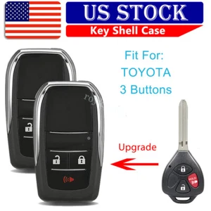 2 Upgraded Flip Remote Key Shell Fob Cover 3 Buttons For Scion tC 2005 - 2012 - Picture 1 of 11