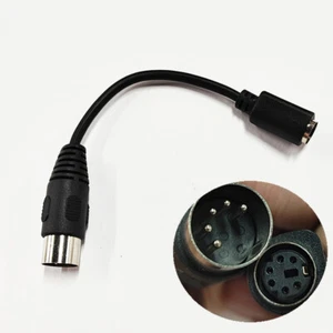 6" DIN5 AT Male to Mini DIN6 MDIN6 PS/2 Female PC Keyboard Adapter Converter - Picture 1 of 11