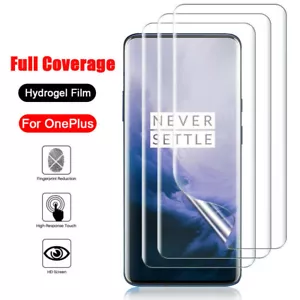 Full Cover Hydrogel Screen Protector For OnePlus Ace 3V 11R 9R 10 Pro 8 Pro 12R - Picture 1 of 24