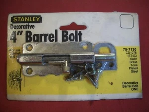 Stanley 4  Barrel Bolt #75-7130, NIB - Picture 1 of 2
