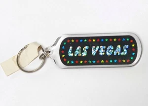Colorful Prism Las Vegas Lucite Keychain NOS  - Picture 1 of 5