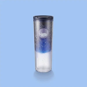 Starbucks Stargazing Night Plastic 16oz Cup Tumbler New Bunny Rabbit Mug Moon - Picture 1 of 1
