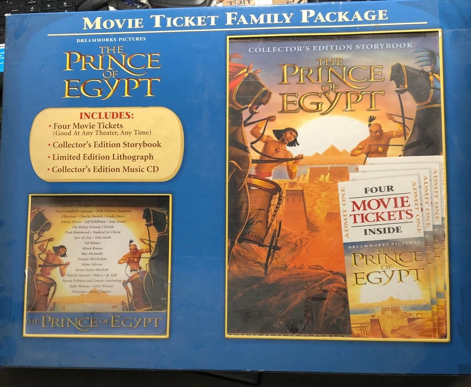 Prince Of Egypt Collectors Storybook, Lithograph Music CD - Image 1 of 1