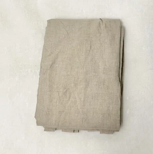 Pottery Barn Belgian Flax Linen Drape 50x96 Dark Flax Cotton Lining - Picture 1 of 4