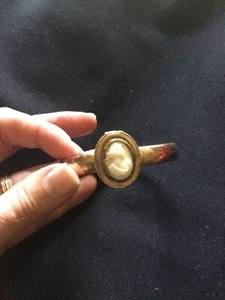 Vintage LS 10 K Gold-Filled Bracelet with Cameo as is - Picture 1 of 8