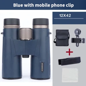 12X42 Professional Binoculars ED Lens BAK4 Prism Waterproof Metal Telescope Outd - Picture 1 of 15
