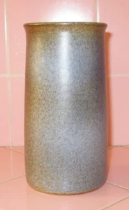 Meindert Zaalberg Cylinder Pottery Vase Holland Blue Brown Matte Glaze Mid Mod - Picture 1 of 5
