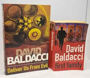 Deliver Us from Evil & First Family by David Baldacci (Paperback) - Preowned - Foto 1 di 4