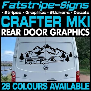 to fit VW CRAFTER MK1 ADVENTURE MOUNTAINS STICKERS GRAPHICS CAMPER VAN MOTORHOME - Picture 1 of 2
