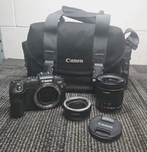 Canon EOS R Mirrorless Camera DS126751 w/EFS 10-18mm f4.5-5.6 IS STM Lens + - Picture 1 of 23