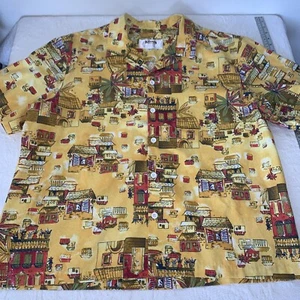 Knott's Berry Farm 1980's Ghost Town Entrance Mens Vintage Uniform Shirt Sz XXL - Picture 1 of 7