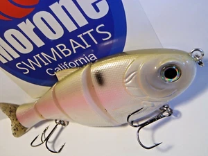 Morone Swimbaits 2 Bone Boy Gizzard Shad Threadfin Swimbaits 7" bass Lure bone - Picture 1 of 4