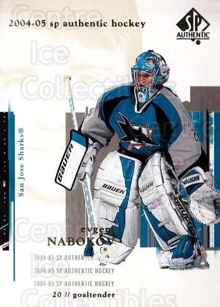 2004-05 SP Authentic #74 Evgeni Nabokov - Image 1 of 1