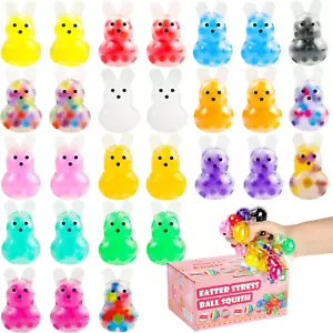 28Packs Easter Bunny Stress Balls,Easter Basket Stuffers,Easter Squishy Squeeze - Picture 1 of 12