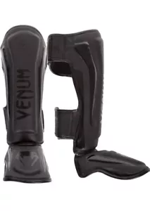 Venum Elite Standup Shinguards 1394 - Matte /Black, XL Size - Picture 1 of 13