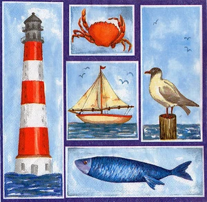 Azulejos decorativos azulejo de imagen azulejo de pared decoupage idea de regalo marítimo (009) - Imagen 1 de 2