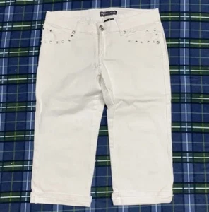 Vaquero Harlem Capri vintage junior/mujer/talla 7/blanco - Imagen 1 de 8