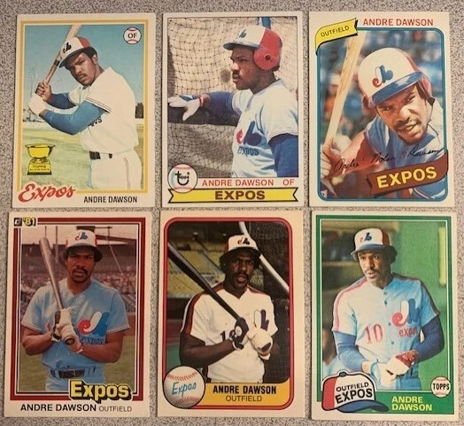 ANDRE DAWSON Expos, Cubs + Parallel/Insert/Base Cards - You Pick - FREE S/H- HOF - Image 1 of 4