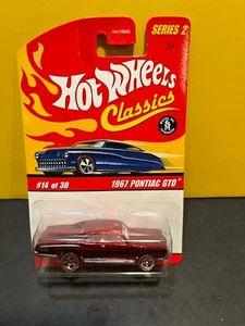 1/64 HOT WHEELS CLASSICS SERIES 2 14/30 1967 PONTIAC GTO RED - Bild 1 von 2