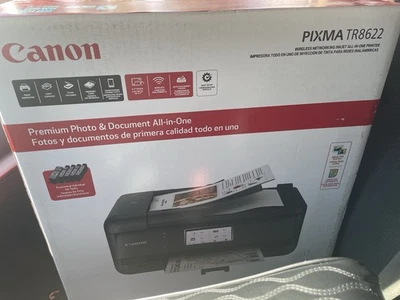 NEW Canon Pixma TR8622 a 8322 All In One Printer Wireless Photo Card Color - Image 1 of 3
