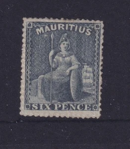 MAURITIUS, 1862 Britannia,perf., 6d. Slate, mint no gum. - Picture 1 of 1