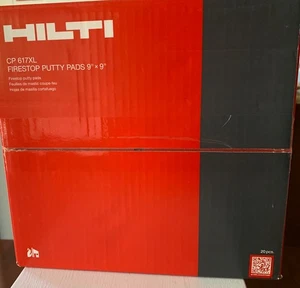 NEW Hilti CP617XL 9”x9” Fire stop Putty Pads 20 Pcs. Sealed in box - Picture 1 of 5
