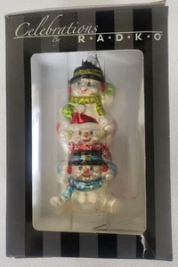 Celebrations by Radko 6" Santa Roly Poly Glas Ornament 2014 - Bild 1 von 3