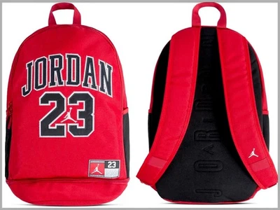 Nike Air Jordan 23 Jersey Backpack Gym Red Black 9A0780023 Padded Laptop Sleeve - Image 1 of 4