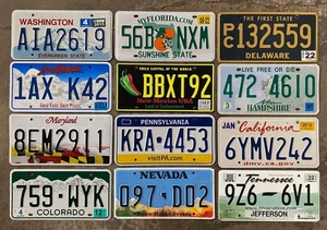 Bonito lote mixto de placas de mercado de pulgas de decorador estatal casi nuevo FL MD DE NH NV CO CA - Imagen 1 de 4