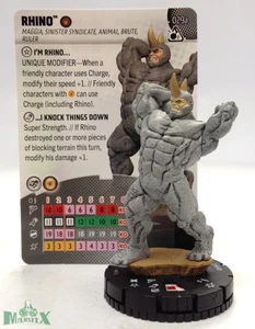 Heroclix Smash and Destroy set Rhino #029a Rare figure w/card! - Picture 1 of 1