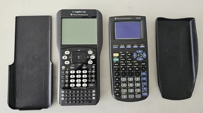 Texas Instruments TI-Nspire CAS & TI-83 Graphing Calculator Lot (2) For Repair - Image 1 of 3