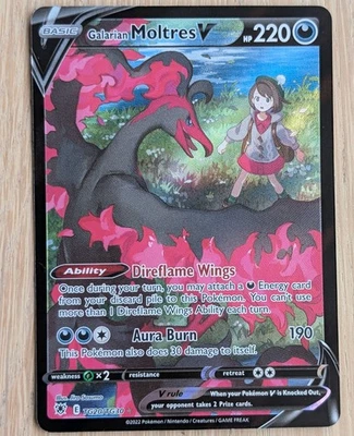 Galarian Moltres V TG20/TG30 Englisch Astral Radiance NM/MT Pokemonkarte Fullart - Bild 1 von 4