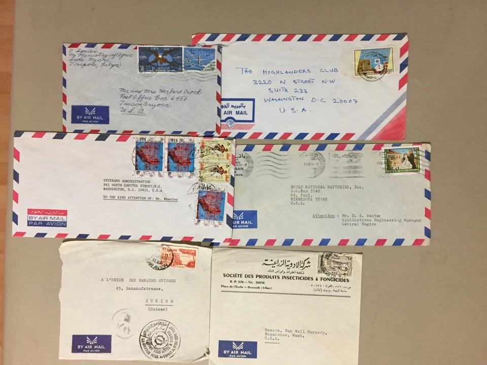 Six Middle East covers:2X Syria,2X Libya,2X Lebanon - Image 1 of 1