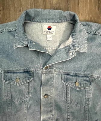 Nothing Else Is A Pepsi vintage 90s Promo Denim Jean Jacket Size XL - Image 1 of 4