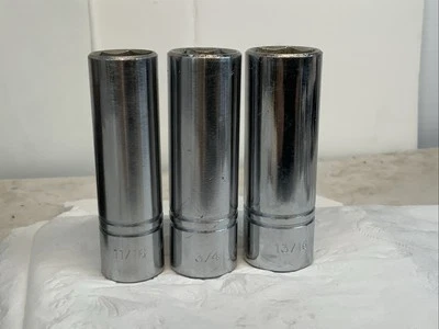 Williams 3pc 1/2 Drive 6pt Deep Sockets - 11/16, 3/4, 13/16in., USA - Image 1 of 4