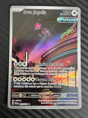 Pokemon TCG Iron Jugulis 216/182  Paradox Rift Illustration Rare VLP - Image 1 of 2