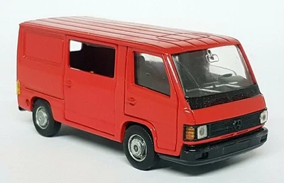Pilen 1/50 Vintage - Furgoneta Mercedes Benz en rojo modelo diecast furgoneta Foto 1 de 4