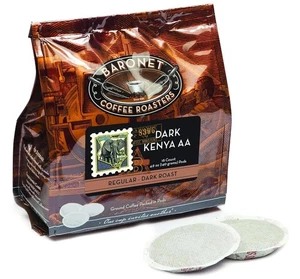 Baronet Kaffeepads Dark Kenya AA | 54 Pods (3x18) | Senseo Maschine kompatibel | - Bild 1 von 4