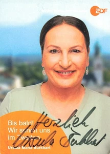 Ursula Maria Burkhart, original, tarjeta de autógrafo antigua, entre otros "Rosenheim-Cops" - Imagen 1 de 1