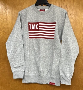 New The Marathon Crew Neck Heather Gray Sweatshirt Men's Small TMC Flag Nipsey - Picture 1 of 3