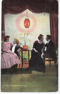 briefmarken postkarten Großbritannien England Squeezitorium 1906 Bristol Medizin Half Penny - Bild 1 von 2